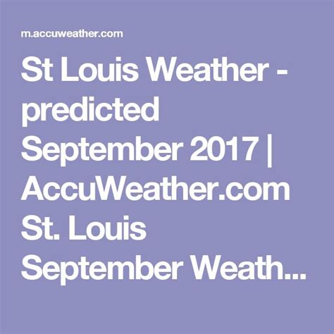 Accuweather stl - Get the monthly weather forecast for St. Louis, MO, including daily high/low, historical averages, to help you plan ahead.
